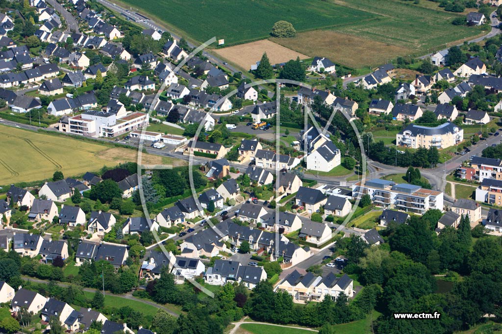 Photo arienne de Vezin-le-Coquet