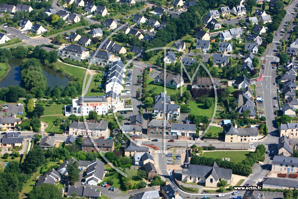 Photo arienne de Vezin-le-Coquet