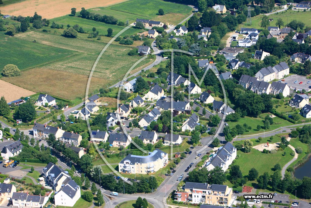 Photo arienne de Vezin-le-Coquet