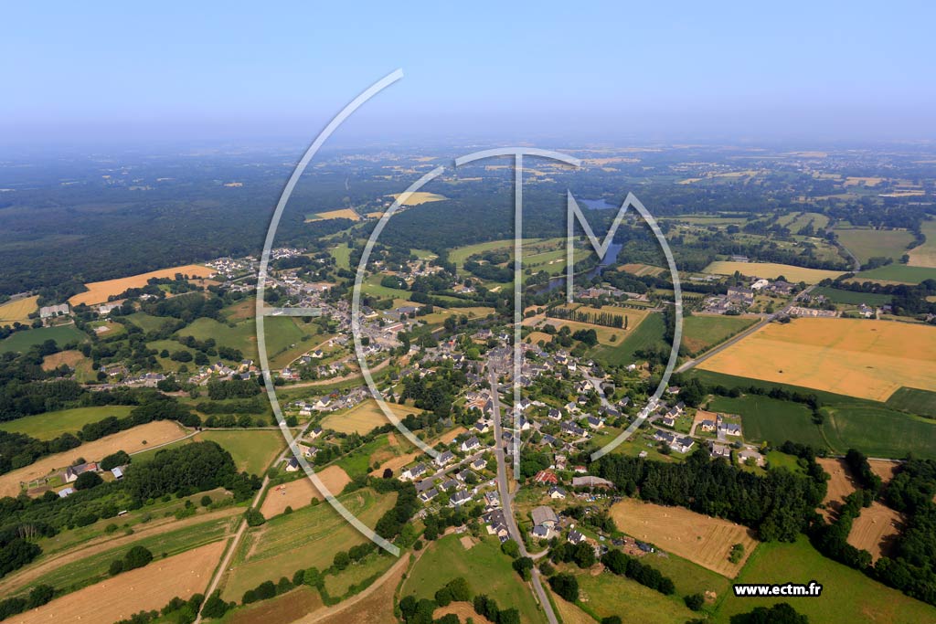 Photo arienne de Le Tronchet