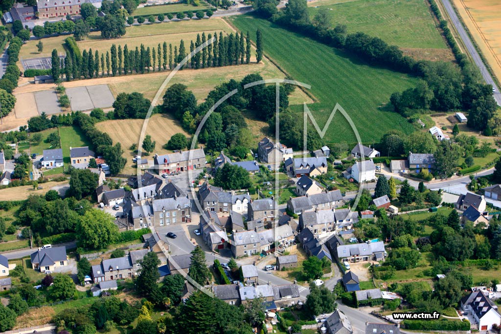 Photo arienne de Le Tronchet