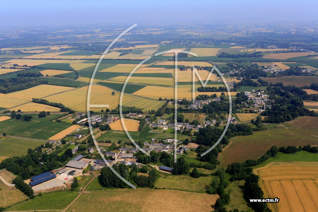 Photo arienne de Miniac-Morvan (La Roussaie)