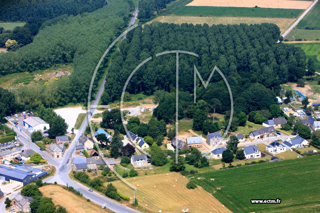 Photo arienne de Plerguer (Le Mesnil des Aulnays)