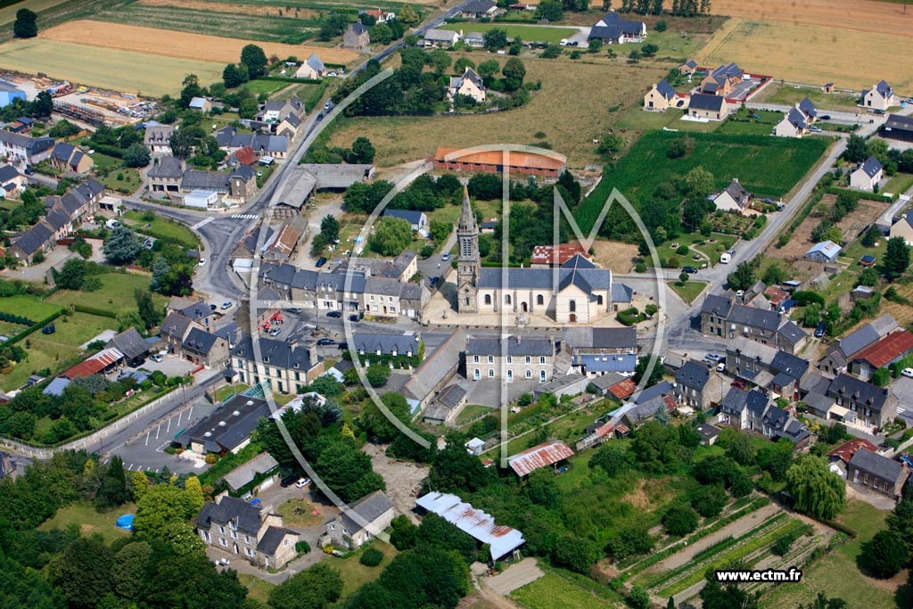 Photo arienne de Roz-Landrieux