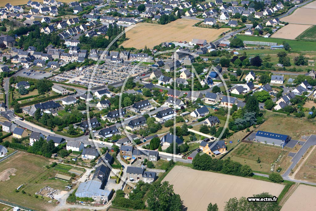 Photo arienne de Saint-Coulomb