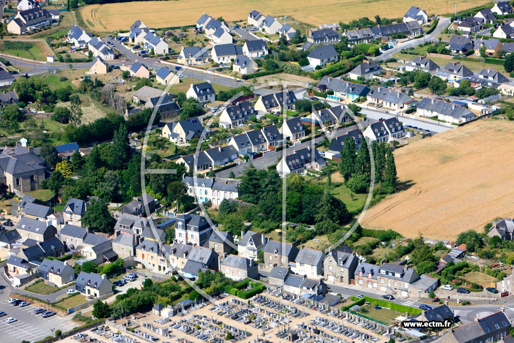 Photo arienne de Saint-Coulomb