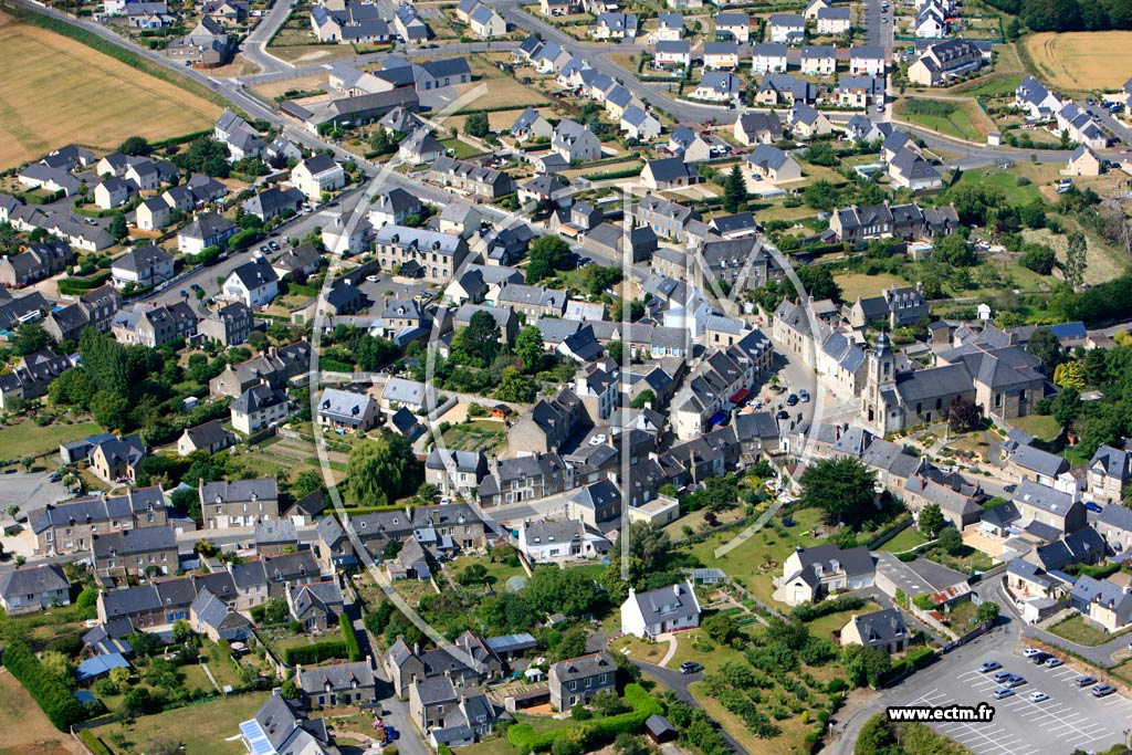 Photo arienne de Saint-Coulomb