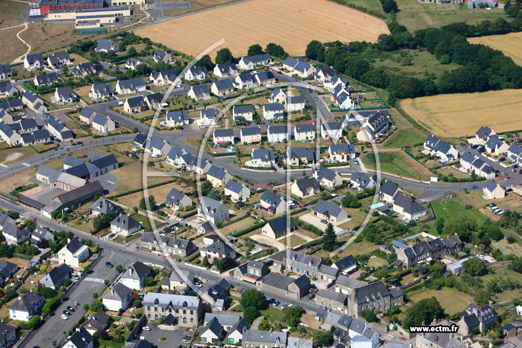 Photo arienne de Saint-Coulomb