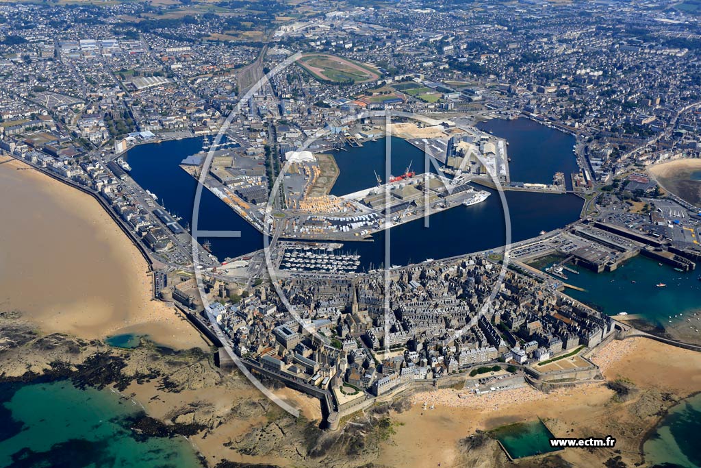 Photo arienne de Saint-Malo