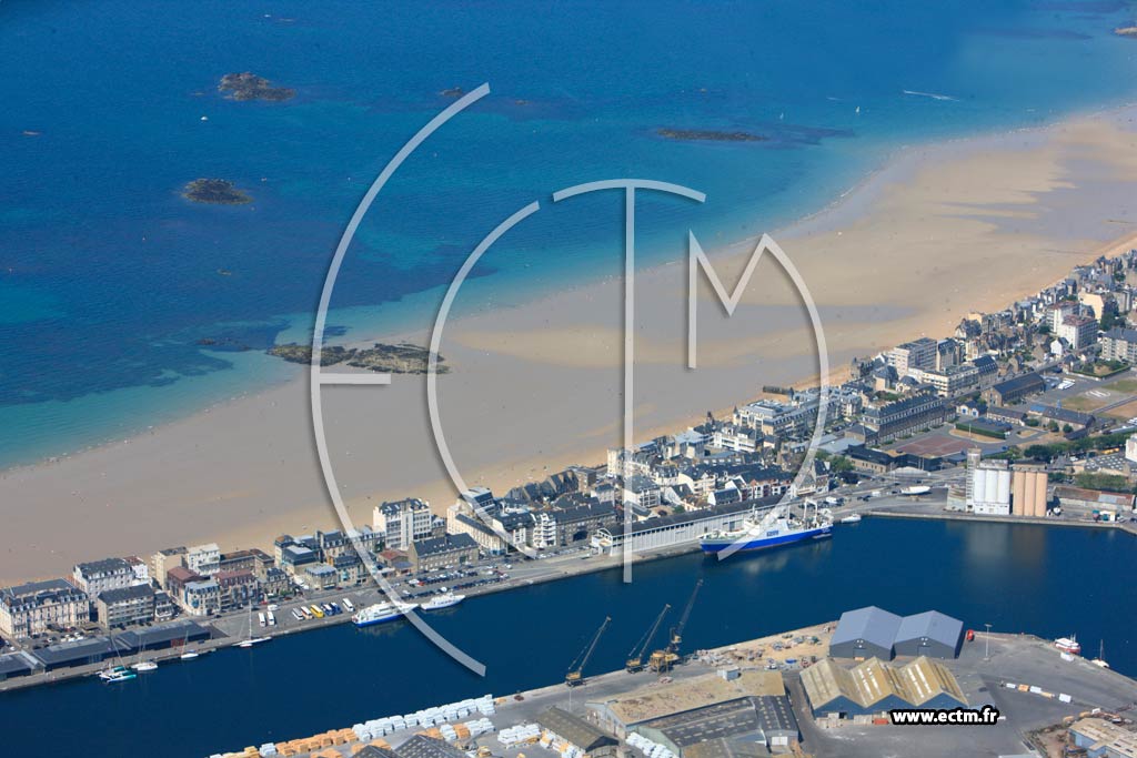 Photo arienne de Saint-Malo (Chausse du Sillon)