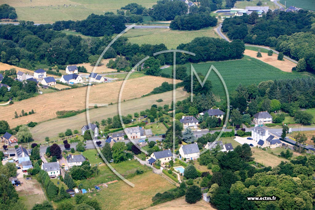 Photo arienne de Saint-Pierre-de-Plesguen