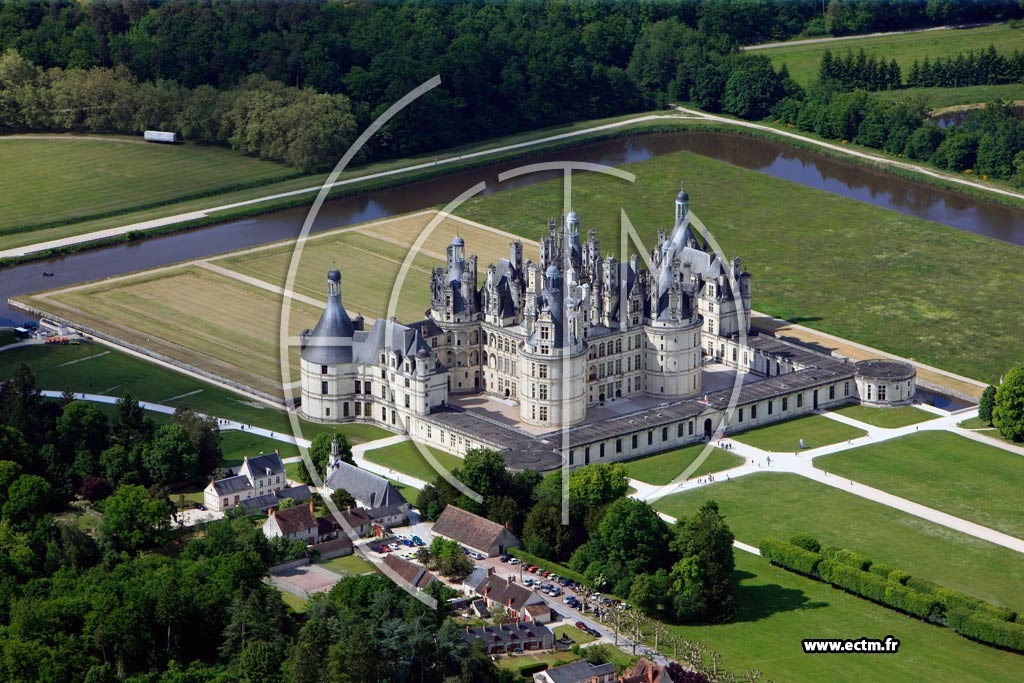 Photo arienne de Chambord (Chteau de Chambord)