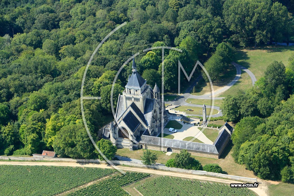 Photo arienne de Dormans (Chapelle de la Marne)