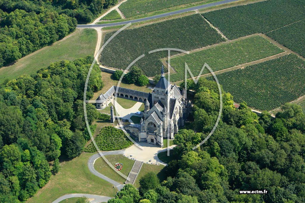 Photo arienne de Dormans (Chapelle de la Marne)