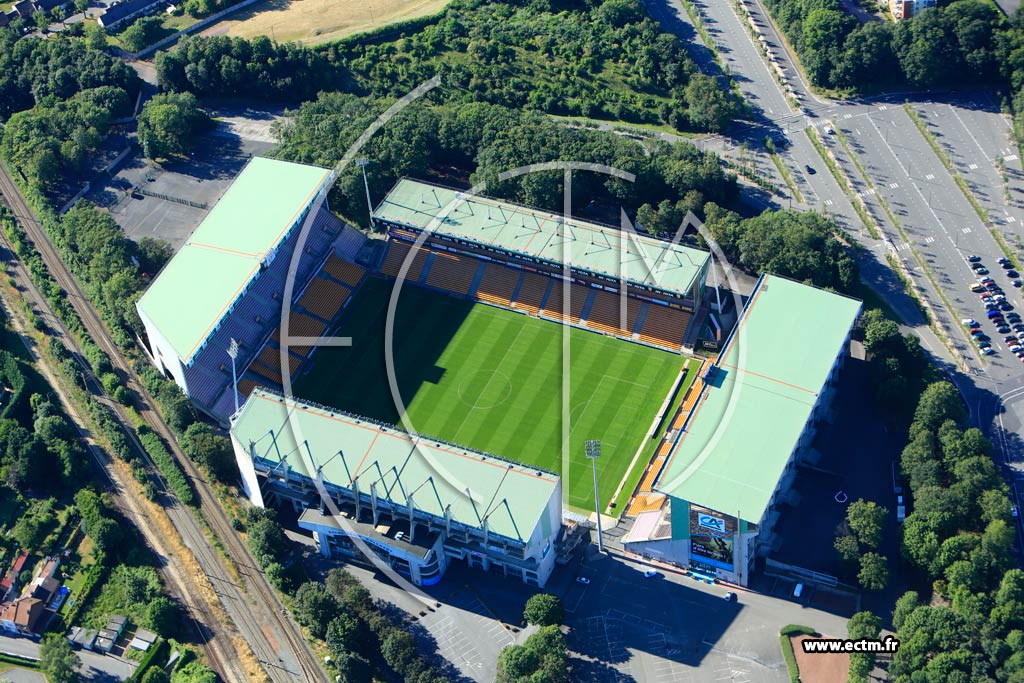 Photo arienne de Lens (Stade Bollaert)