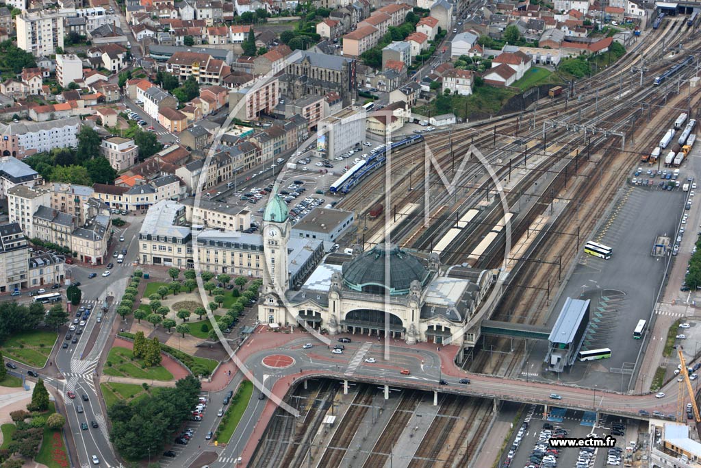 Photo arienne de Limoges (Gare)