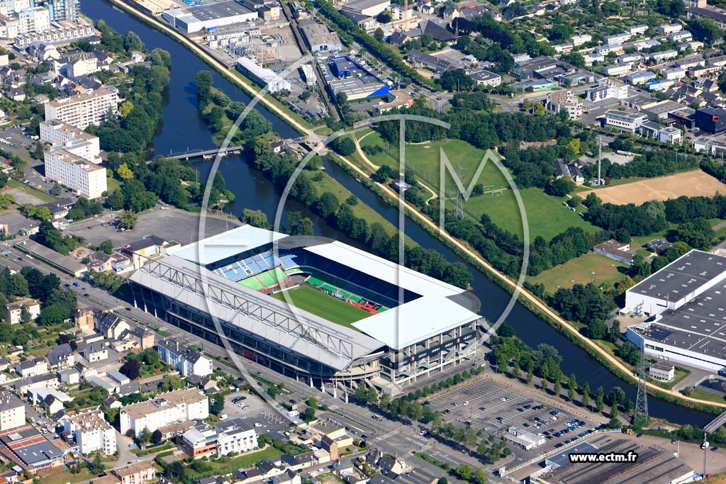 Photo arienne de Rennes (Stade Rennais FC)