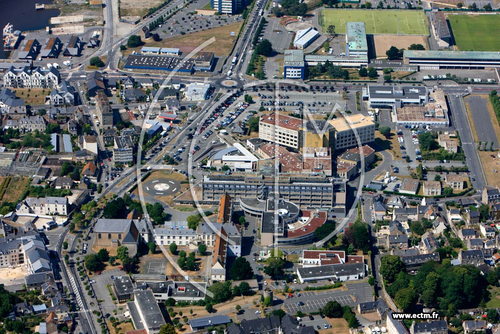 Photo arienne de Saint-Malo (Centre Hospitalier de Saint Malo)