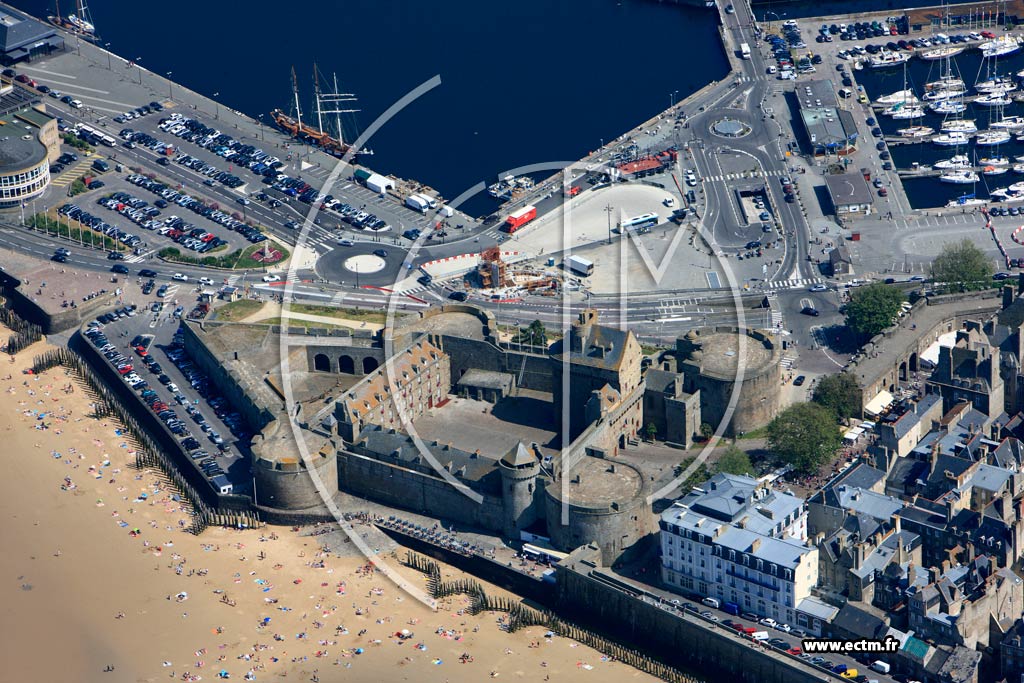 Photo arienne de Saint-Malo (Chteau de Saint-Malo)