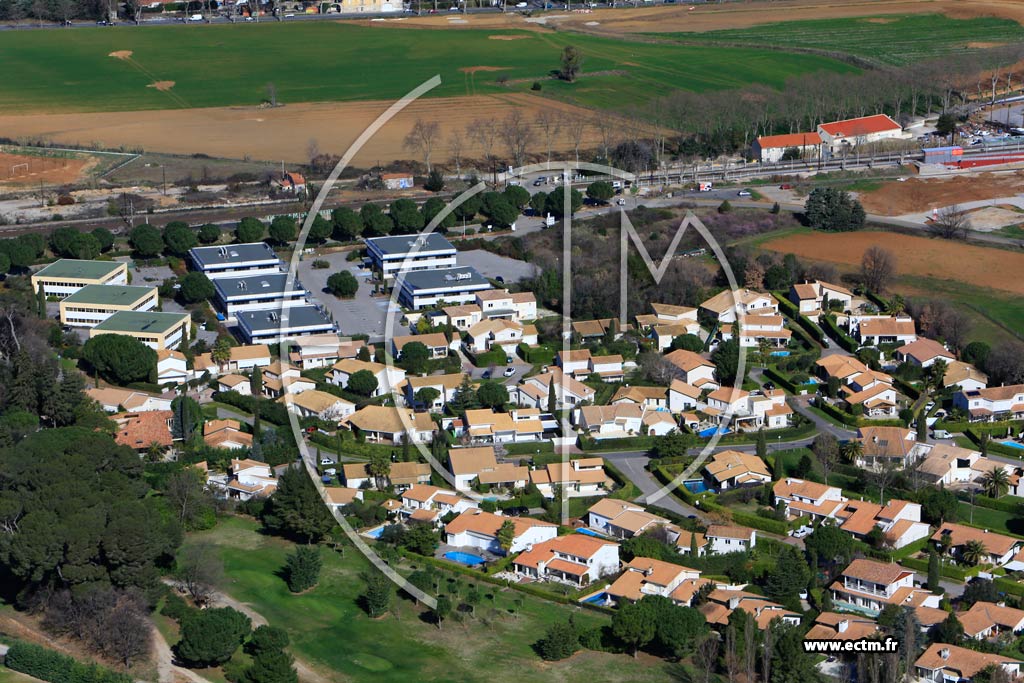 Photo arienne de Baillargues (Domaine de Massane)
