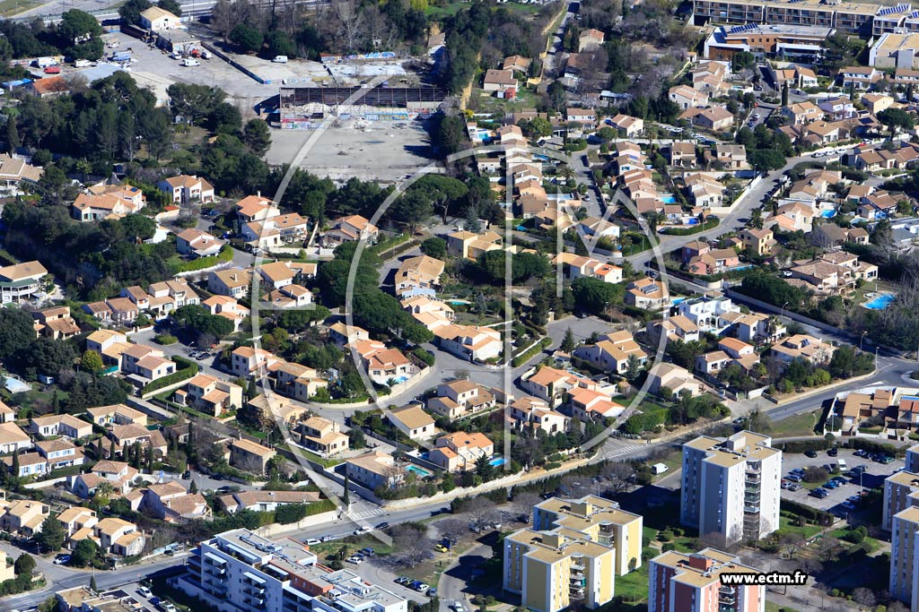 Photo arienne de Castelnau le Lez