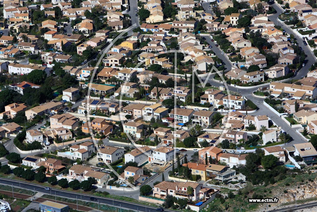 Photo arienne de Castelnau le Lez (Le Devois)