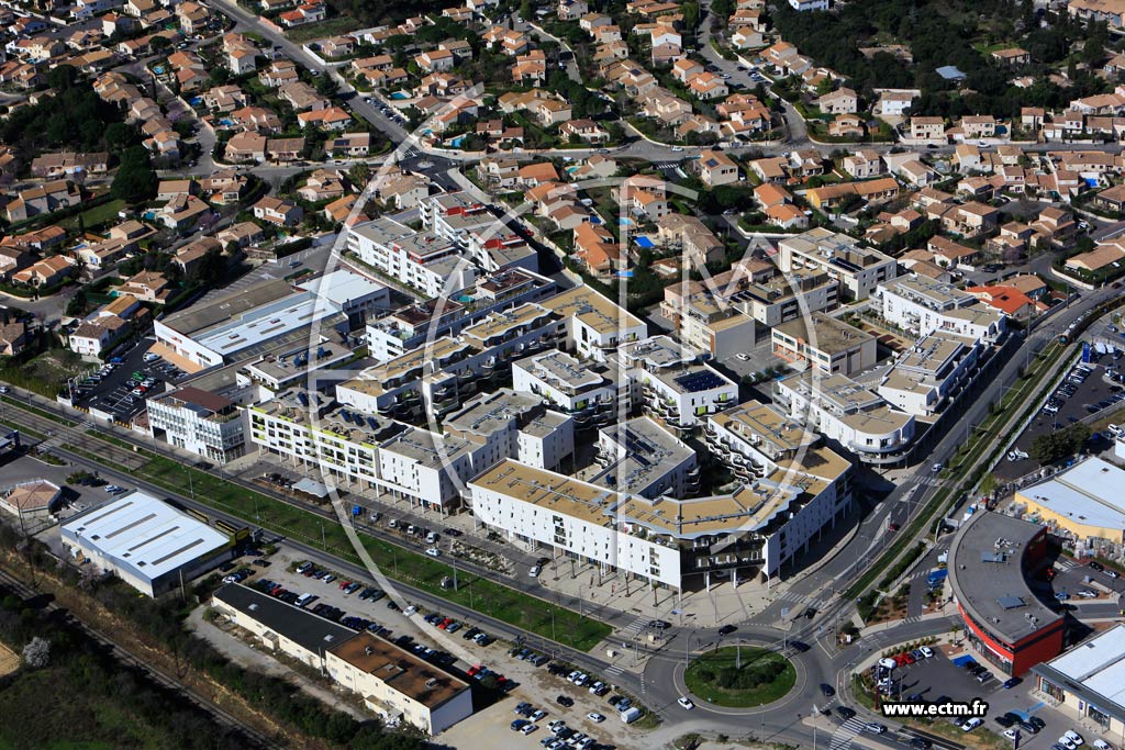 Photo arienne de Castelnau le Lez (Mas Notre Dame)