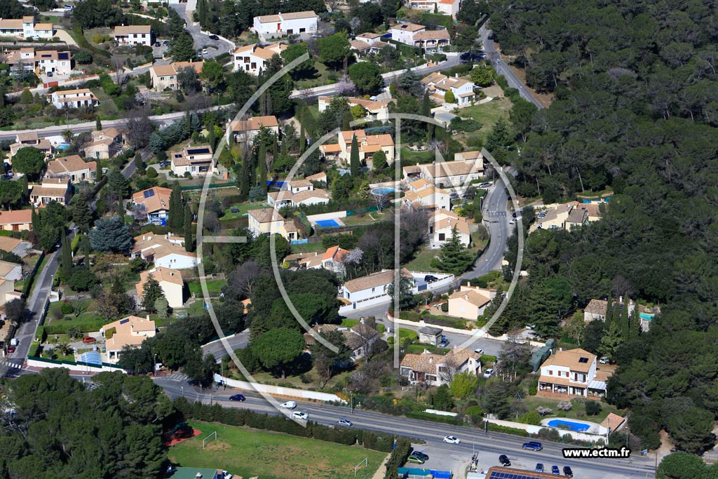 Photo arienne de Clapiers (Les Moulires)