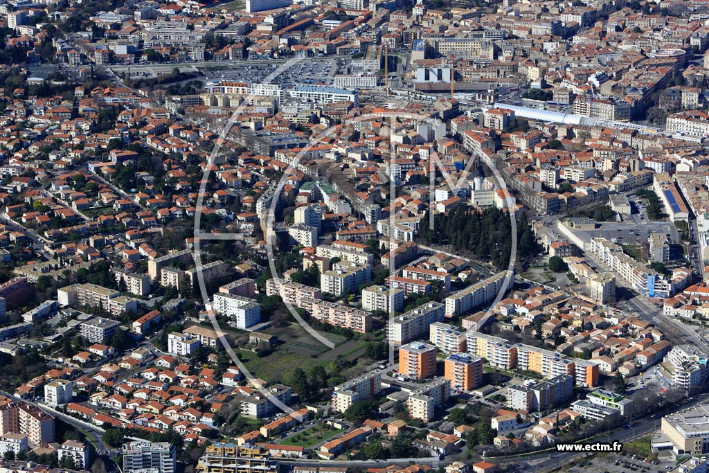 Photo arienne de Montpellier (Avenue Albert Dubout)