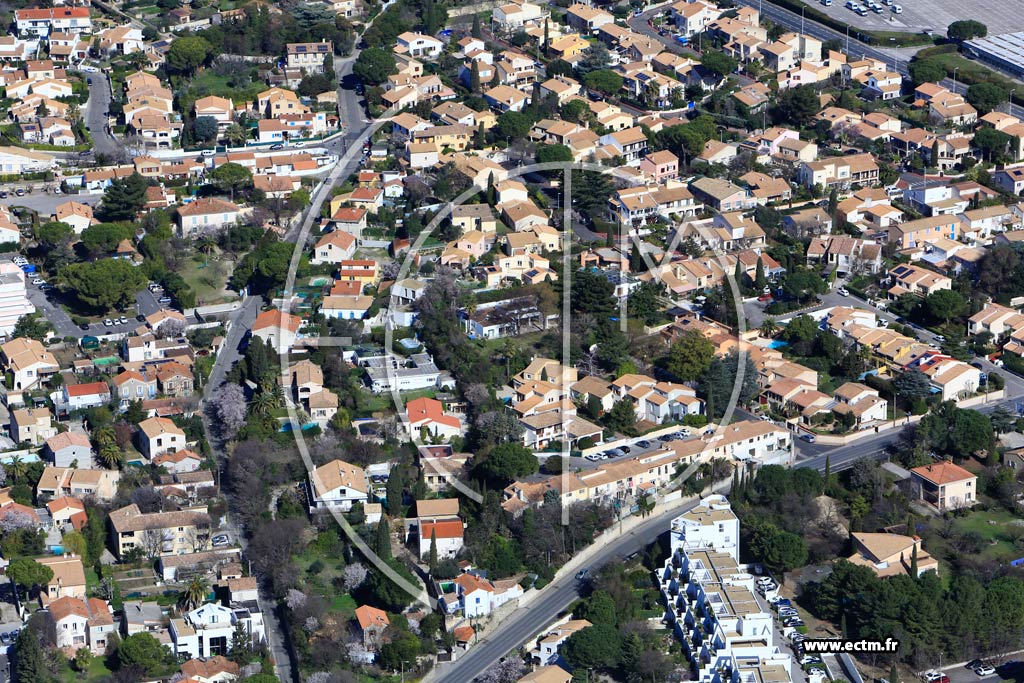 Photo arienne de Montpellier (La Pompignane)