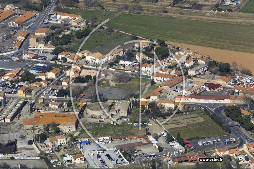 Photo arienne de Bziers (Le Faubourg)
