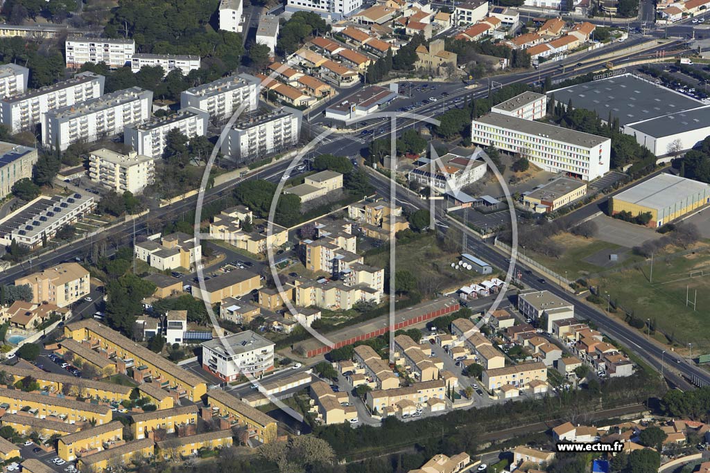 Photo arienne de Bziers (Quartier Arnes)