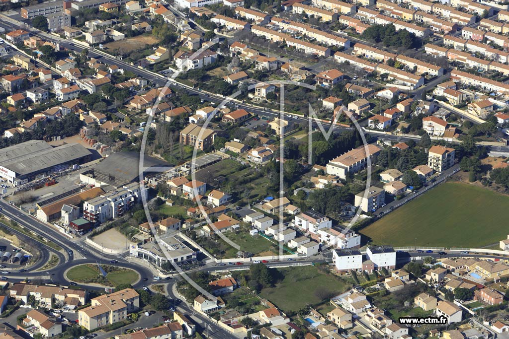 Photo arienne de Bziers (Quartier Croix de Poumeyrac)