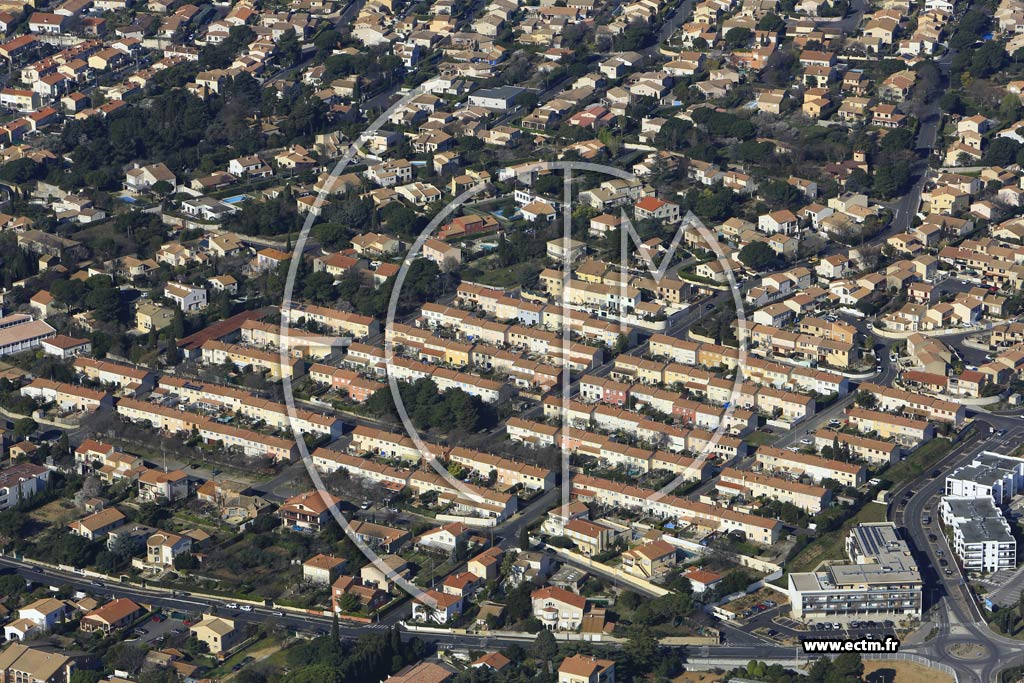 Photo arienne de Bziers (Quartier Croix de Poumeyrac)