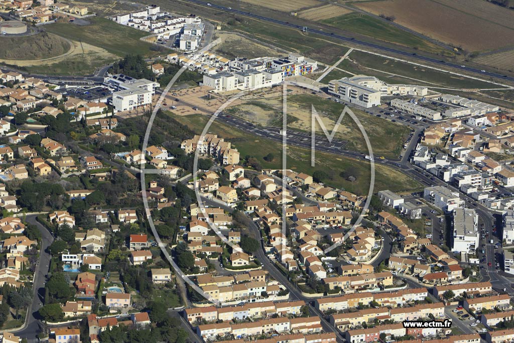 Photo arienne de Bziers (Quartier Croix de Poumeyrac)
