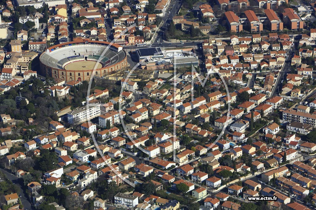 Photo arienne de Bziers (Quartier Emile Zola)