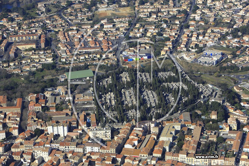 Photo arienne de Bziers (Quartier Four  Chaux)