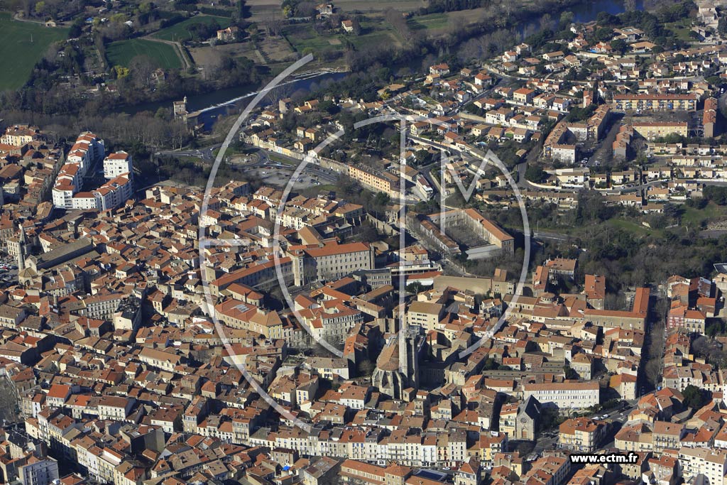 Photo arienne de Bziers (Quartier Four  Chaux)