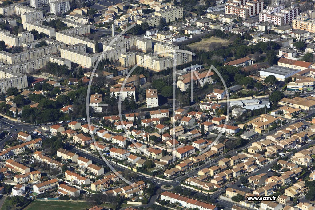 Photo arienne de Bziers (Quartier Iranget)