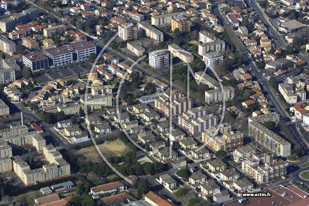 Photo arienne de Bziers (Quartier Iranget)
