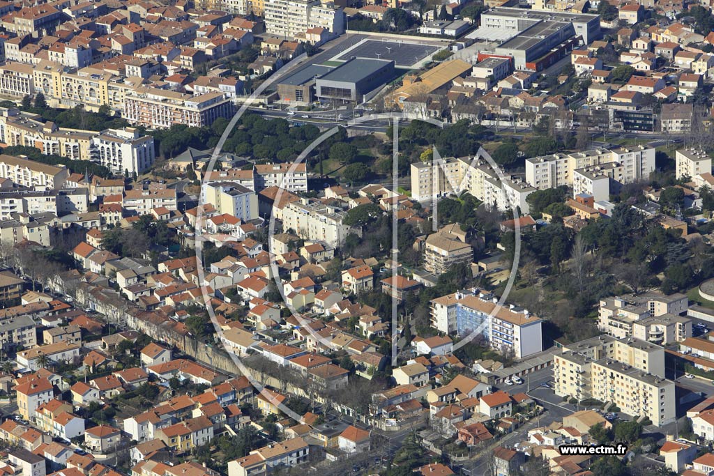 Photo arienne de Bziers (Quartier Le Rouat)