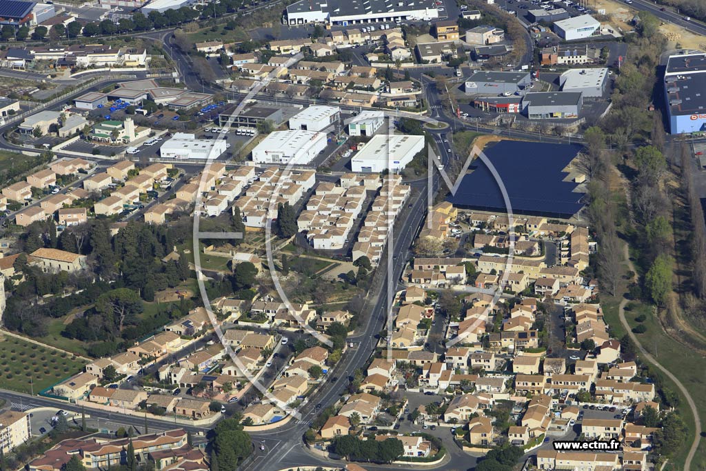 Photo arienne de Bziers (Quartier Montimaran)