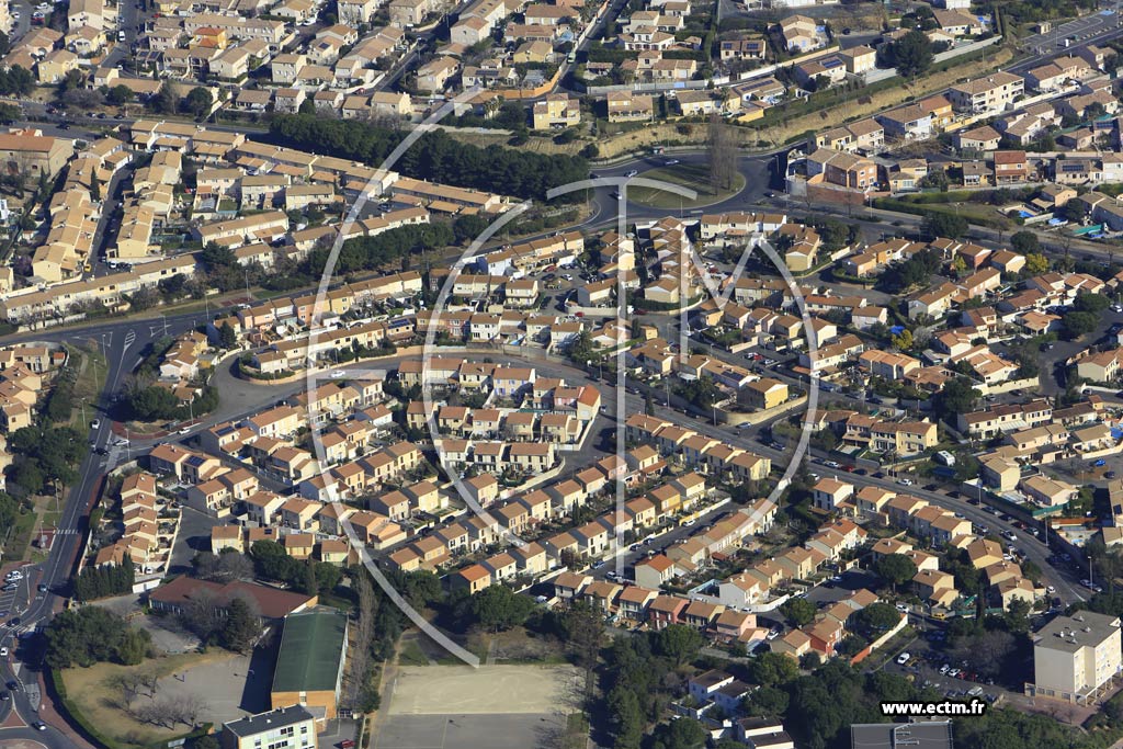 Photo arienne de Bziers (Quartier Pech de Valras)