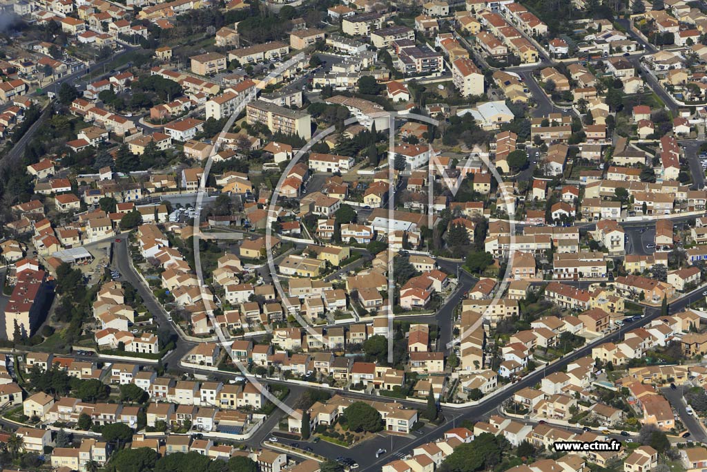 Photo arienne de Bziers (Quartier Renardire)