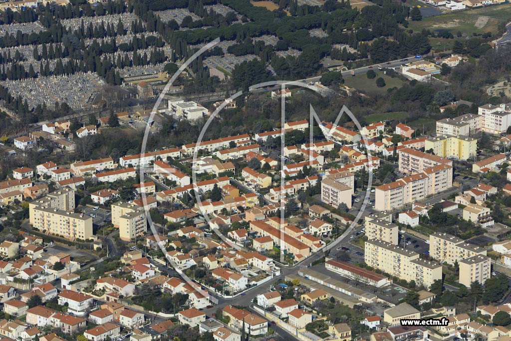 Photo arienne de Bziers (Quartier Renardire)
