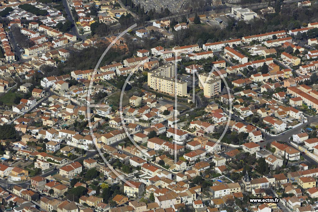 Photo arienne de Bziers (Quartier Renardire)