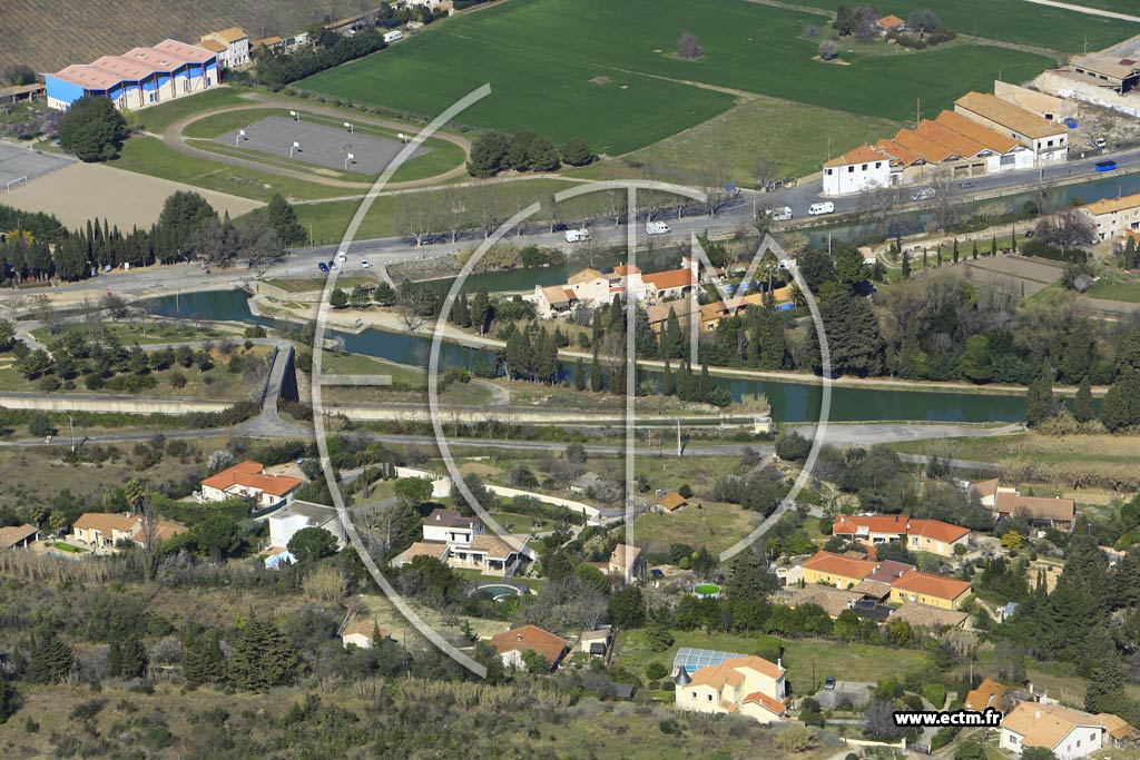 Photo arienne de Bziers (Rive droite)