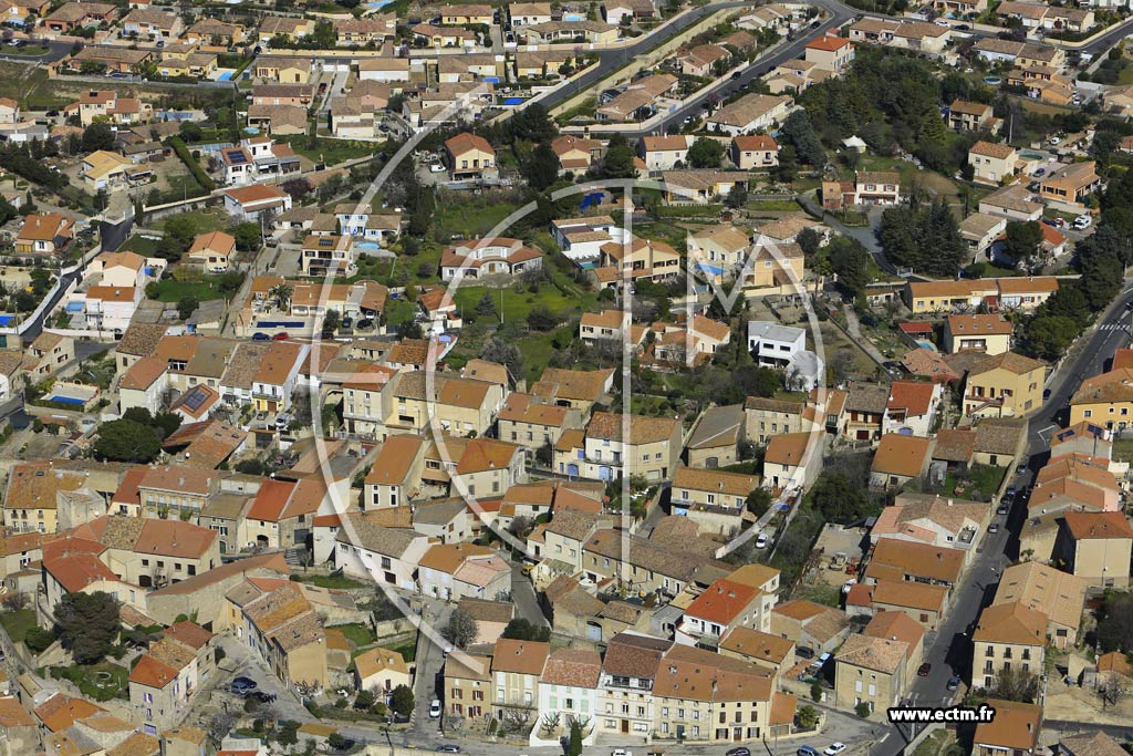 Photo arienne de Lespignan