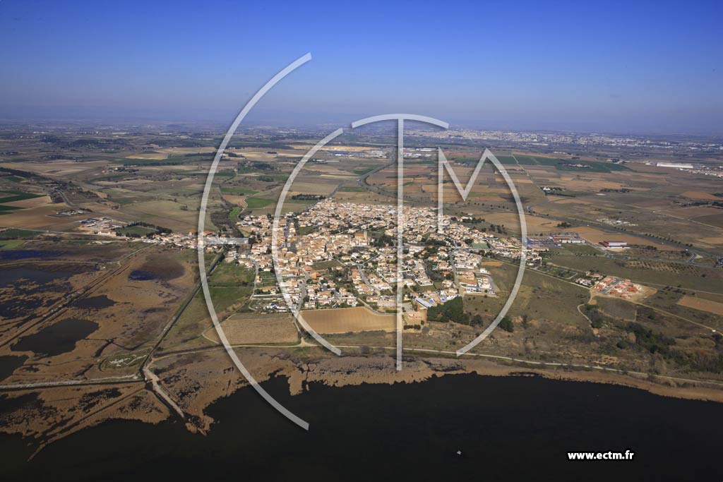 Photo arienne de Vendres