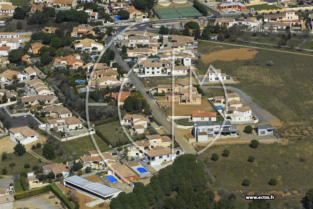 Photo arienne de Vendres